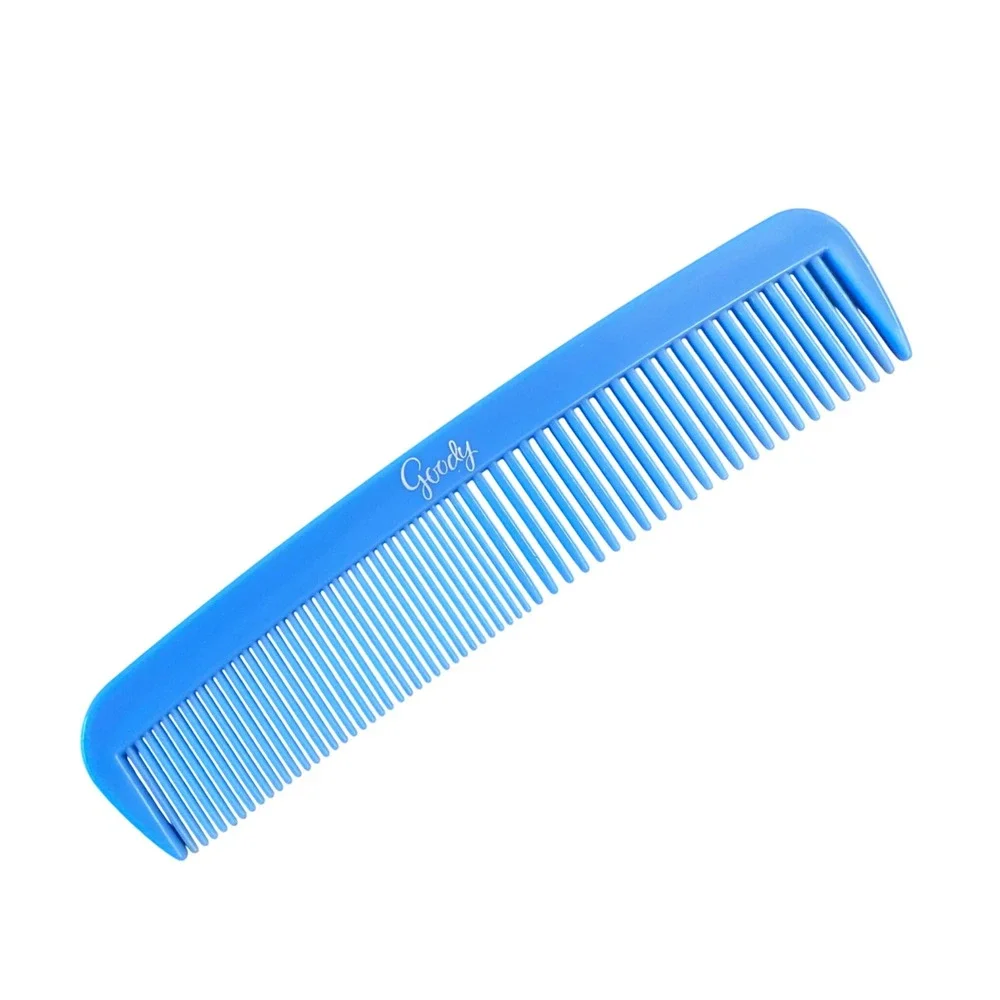 Vintage blue goody Plastic Hair Comb USA Wide Purse‎ Pocket Unbreakable NEW
